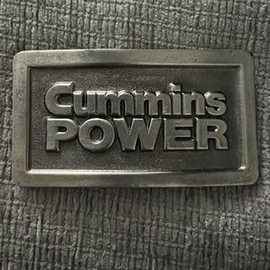 Cummins Truck Engine Dodge Ram Semi Trucker 1970s Vintage Belt Buckle